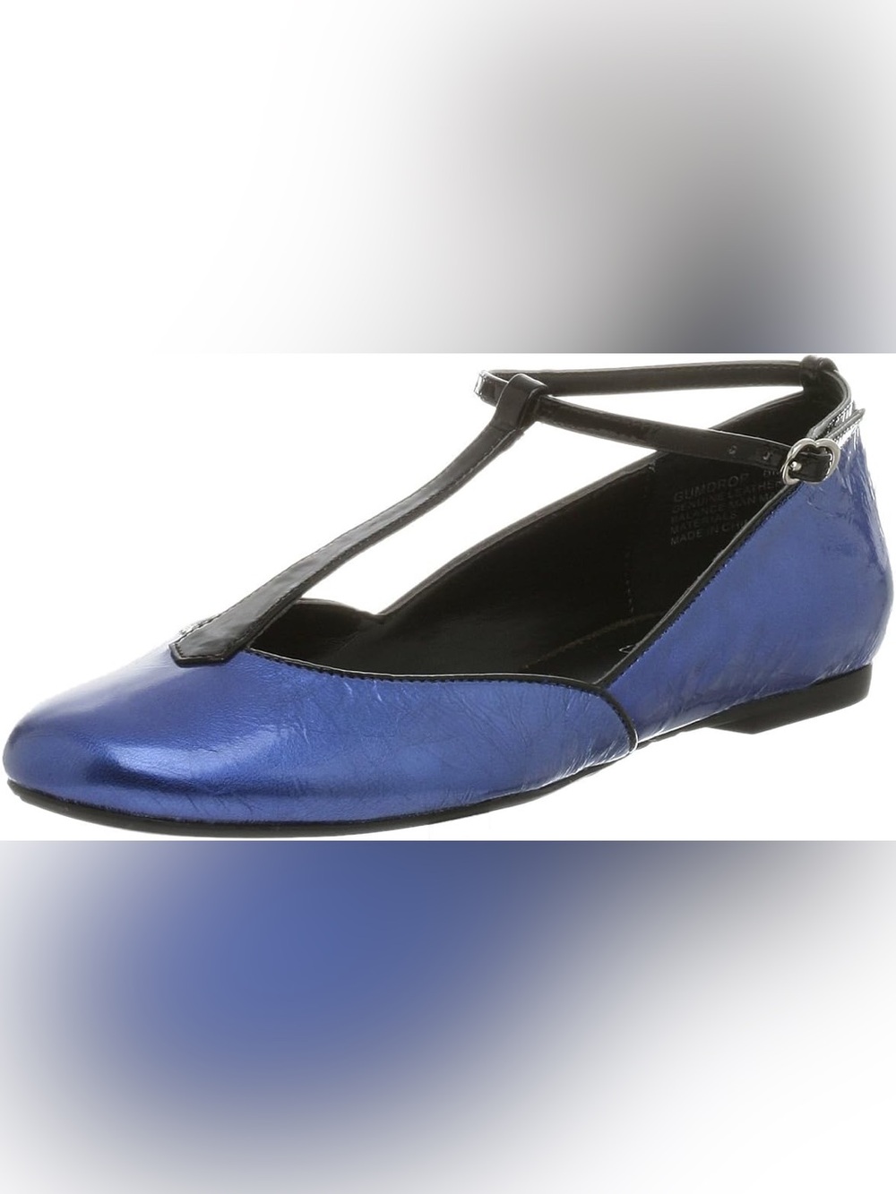 Blue T-Strap Ballet Flats size 6.5 - Oh Deer!